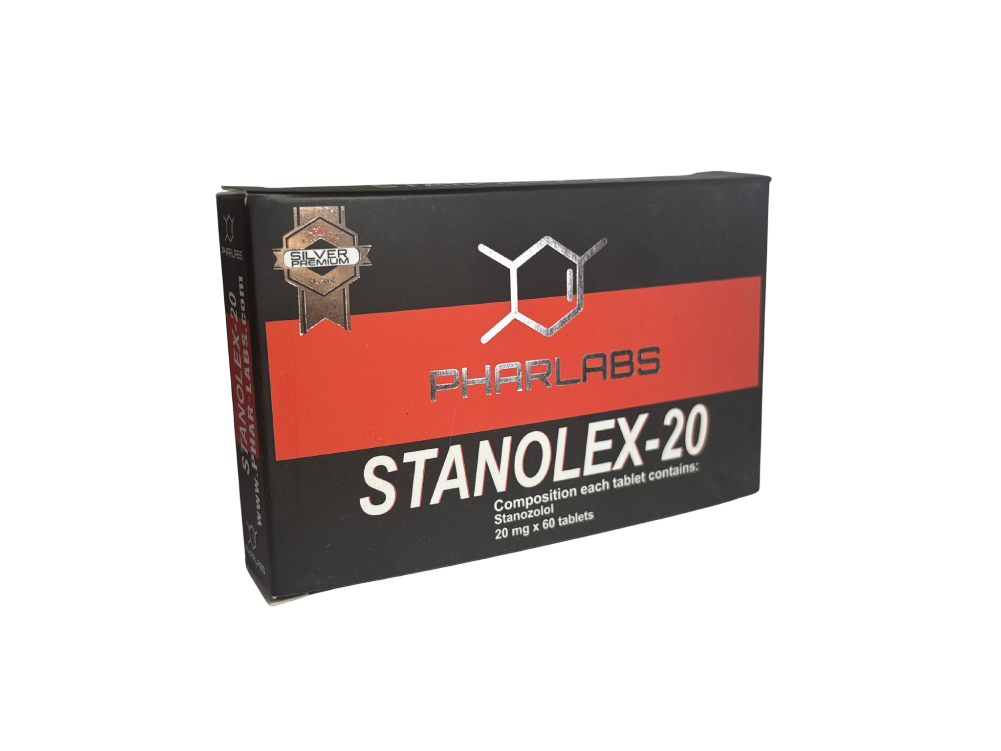 "STANOLEX 20 MG (STANOZOLOL O WINSTROL ORAL) PHAR LABS SILVER
