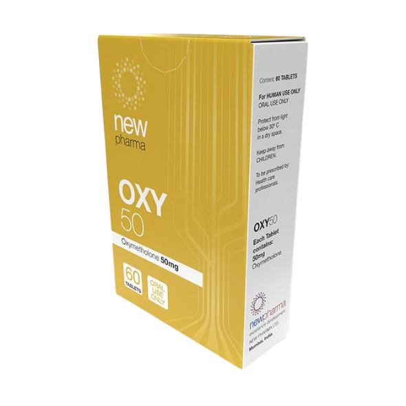 "OXY 50 MG (OXYMETHALONA) NEW PHARMA