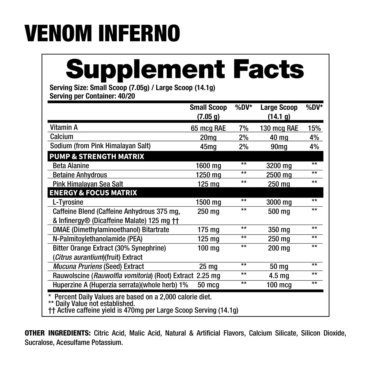 VENOM INFERNO – Dragon Pharma | Pre-Workout de Alta Intensidad