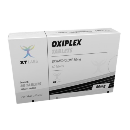 "OXIPLEX 50 MG/60 TABS (OXIMETHALONA) XT LABS