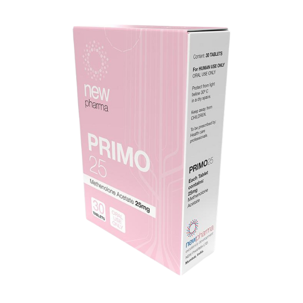 "PRIMO 25 MG (METHENOLONE ACETATO/PRIMOBOLAN ORAL) NEW PHARMA