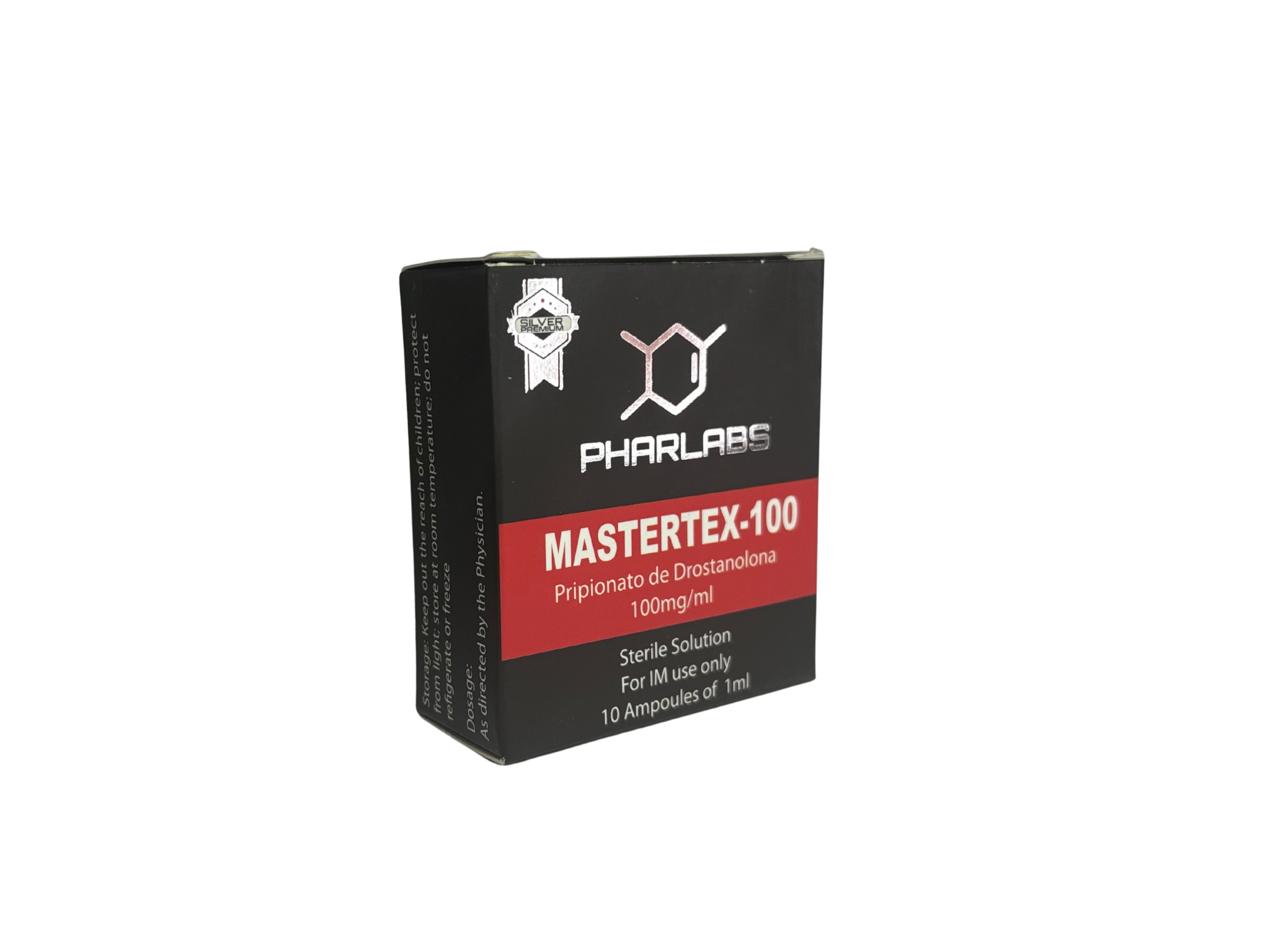 "MASTERTEX 100 MG (MASTERON/ DROSTANOLONA PROPIONATO) PHAR LABS SILVER